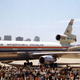 The DC-10 prototype (N803U) on display at Lindbergh Field, now San Diego International Airport